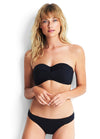 SEAFOLLY QUILTED BUSTIER BIKINI TOP